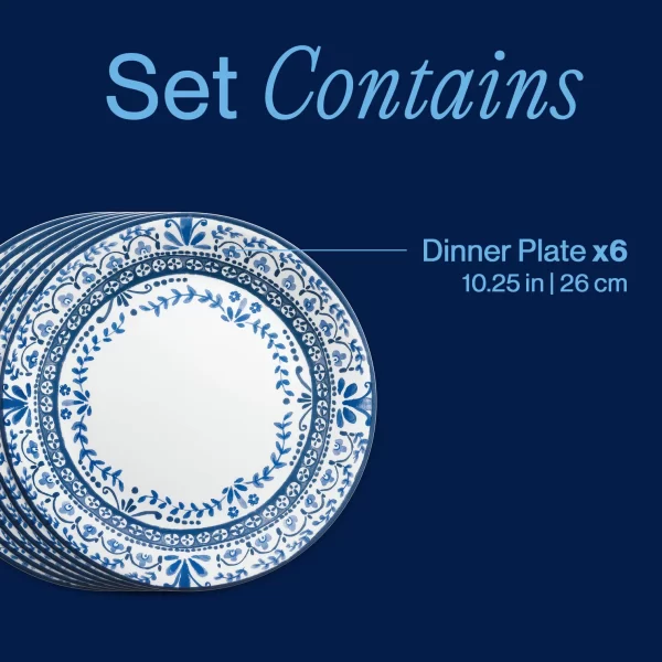 1137567_Corelle_STY_10.25in26cm_Prtfno_DnrPlt6pk_ATF_SquareTile3 Portofino 10.25" Dinner Plates, 6-pack