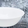 White 2-quart Large Serving Bowl Winter Frost